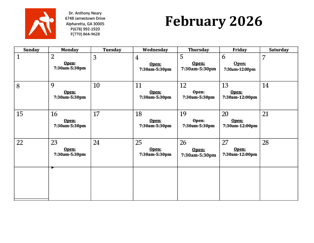 Current Appointment Calendar & Scheduling February 2026
