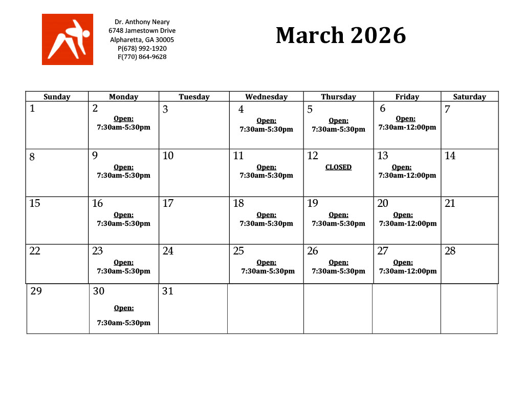 Current Appointment Calendar & Scheduling March 2026